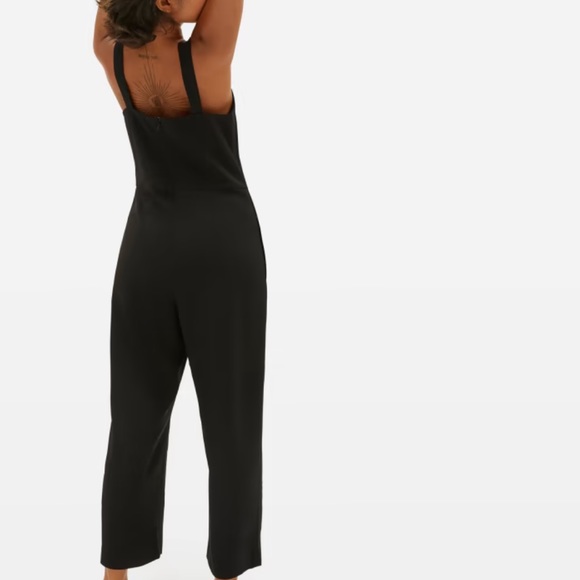Everlane The Japanese GoWeave Slip Jumpsuit Black size 8 - Picture 1 of 9